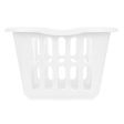 Basket White polypropylene 50 L 58 x 24 x 42 cm (12 Units) For Discount