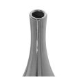 Vase Alexandra House Living Silver Ceramic 14 x 14 x 28 cm Fashion