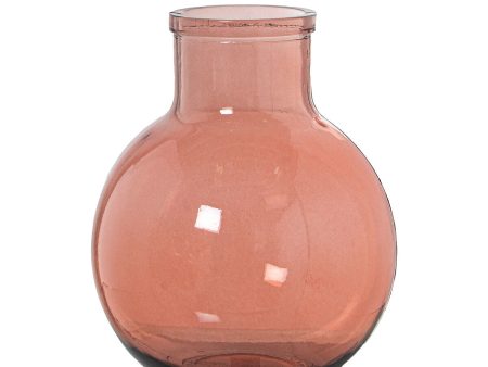 Vase made from recycled glass Alexandra House Living Pink Crystal 23 x 22 x 31 cm Fashion