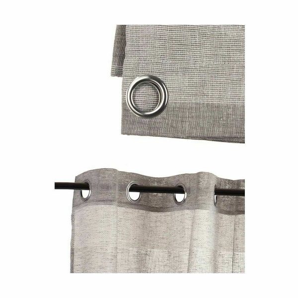 Curtain White Grey 140 x 0,1 x 260 cm (6 Units) Online