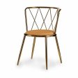 Chair Metal Rhombus Golden Mustard 50,5 x 73 x 51 cm (2 Units) For Cheap