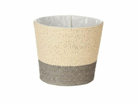 Planter Grey Rope Plastic 19,5 x 16,5 x 19,5 cm (24 Units) For Cheap