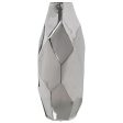 Vase Alexandra House Living Silver Ceramic 19 x 18 x 42 cm on Sale