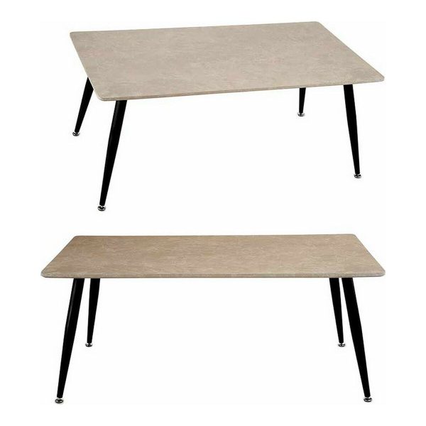 Centre Table White Black Stone Metal Melamin MDF Wood Sale