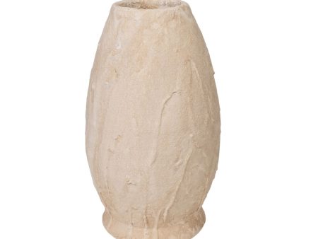 Vase Romimex Beige Terracotta 23 x 38 x 23 cm Discount