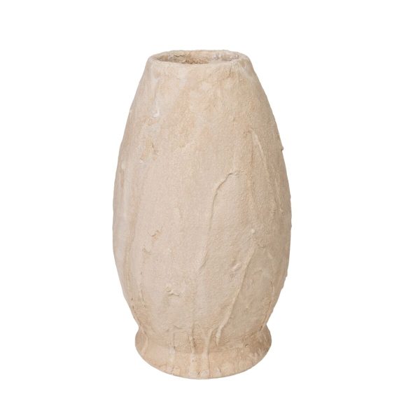 Vase Romimex Beige Terracotta 23 x 38 x 23 cm Discount