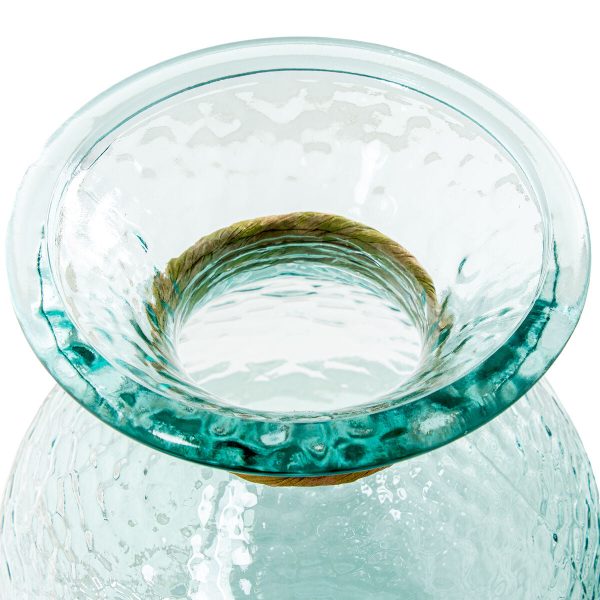 Vase Alexandra House Living Transparent Crystal 19 x 25 cm Online now