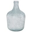 Vase made from recycled glass Alexandra House Living White Crystal 25 x 25 x 37 cm on Sale