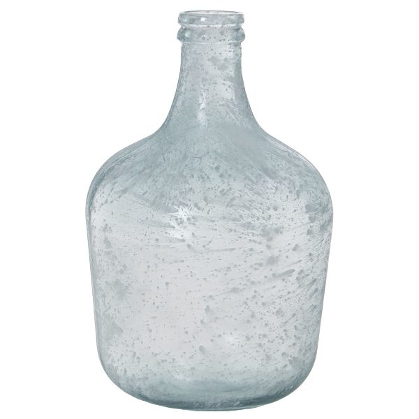 Vase made from recycled glass Alexandra House Living White Crystal 25 x 25 x 37 cm on Sale