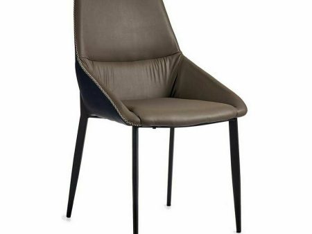 Armchair Braiding Blue Grey Steel 50 x 87 x 61 cm (2 Units) on Sale