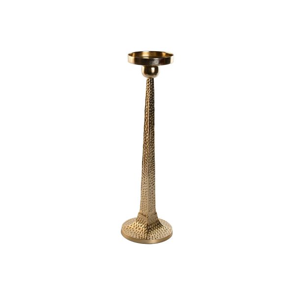 Candleholder Home ESPRIT Golden Aluminium 18,5 X 18,5 X 64,5 cm Cheap