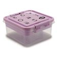 Jewelry box Purple Transparent Plastic 24,5 x 11,5 x 26 cm (12 Units) Discount