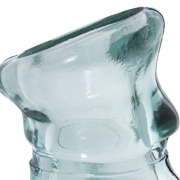 Vase made from recycled glass Alexandra House Living Transparent Crystal 24 x 23 x 42 cm Online Hot Sale