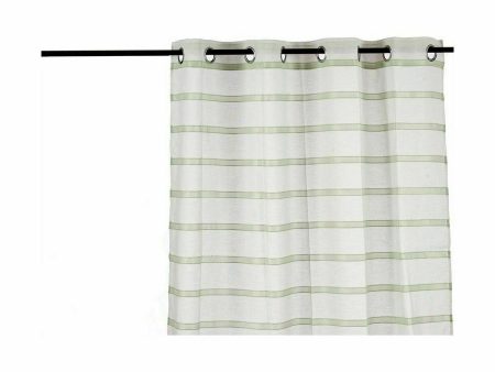 Curtain Stripes Green 140 x 0,1 x 260 cm (6 Units) Discount