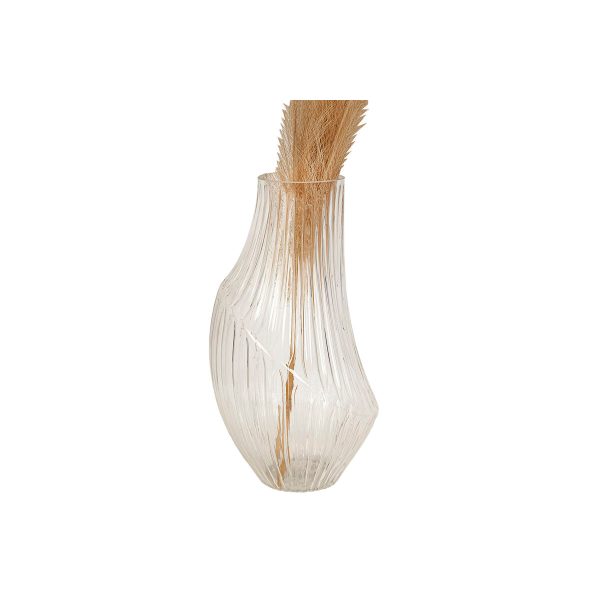 Vase Romimex Clear Glass 21 x 35 x 21 cm Discount