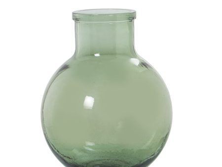 Vase made from recycled glass Alexandra House Living Green Crystal 23 x 22 x 31 cm Fashion