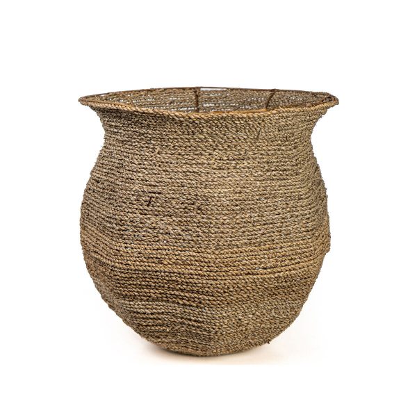 Planter Romimex Natural Natural Fibre 46 x 46 x 46 cm For Sale