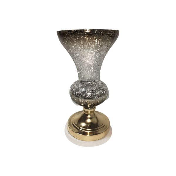 Vase Romimex Golden Glass 20 x 35 x 20 cm Online