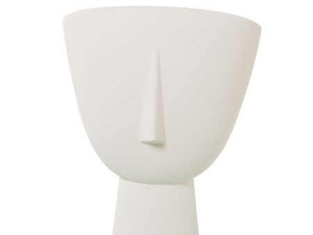 Vase Alexandra House Living Ecru Ceramic Face 27 x 27 x 36 cm Sale