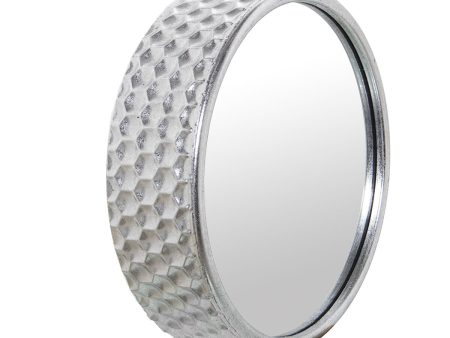 Wall mirror Alexandra House Living Silver Metal 9 x 28 x 28 cm Circular For Cheap