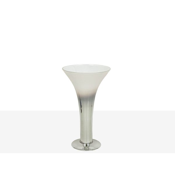 Vase Alexandra House Living Transparent Silver Glass 19 x 32 x 19 cm Online Sale