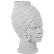 Vase Alexandra House Living White Ceramic African Woman 18 x 18 x 29 cm Online Sale