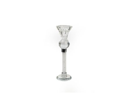 Candleholder Romimex Transparent Glass 6 x 20 x 6 cm Online now