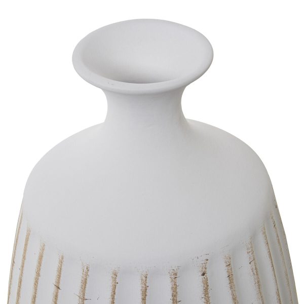 Vase Alexandra House Living White Golden Ceramic 23 x 23 x 37 cm Online Sale