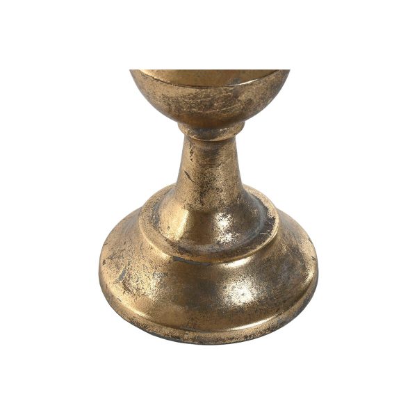 Candle Holder Home ESPRIT Golden Metal 38,5 X 38,5 X 80 cm Online Hot Sale