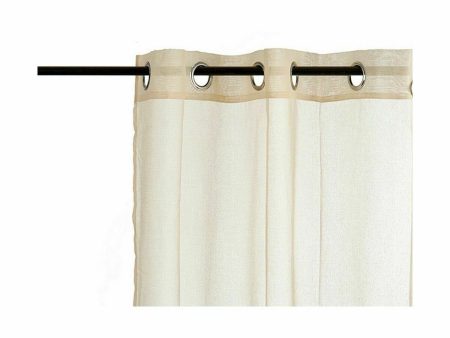 Curtain 140 x 260 cm Beige (6 Units) Fashion