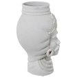 Vase Alexandra House Living White Ceramic African Man 21 x 21 x 39 cm Fashion