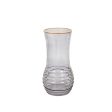 Vase Romimex Grey Glass 12 x 25 x 12 cm Cheap