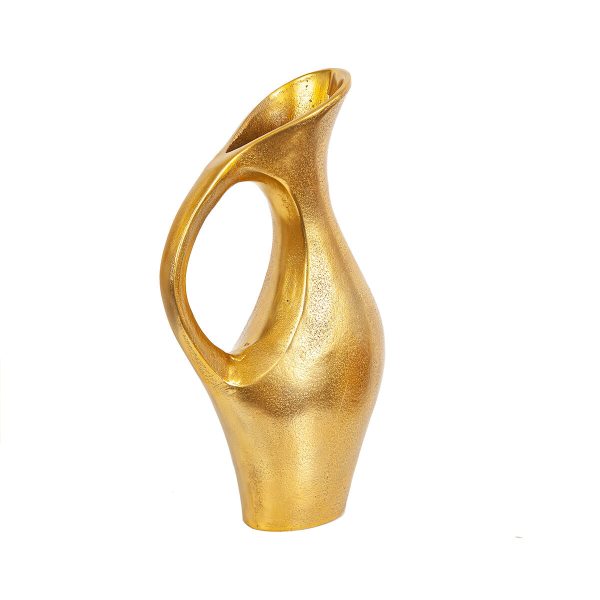 Vase Romimex Golden Aluminium 24 x 42 x 11 cm With handle Online Sale