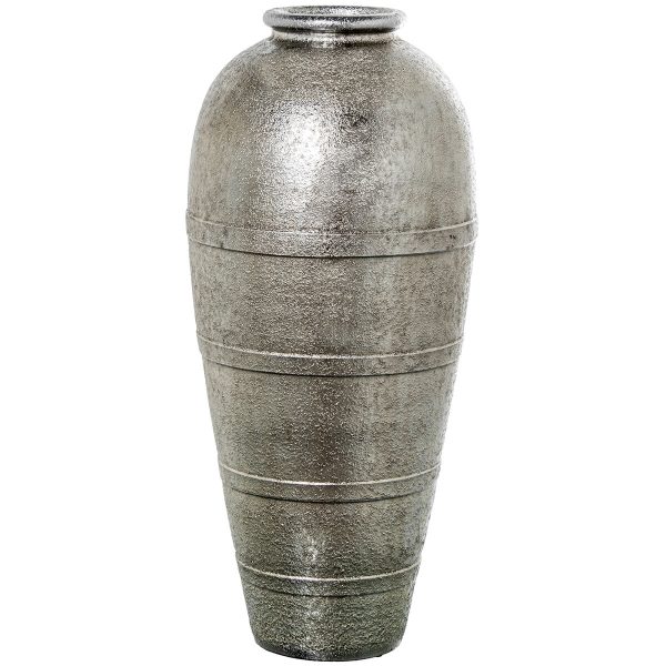 Vase Alexandra House Living Silver Ceramic 33 x 34 x 84 cm Online