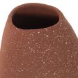 Vase Alexandra House Living Terracotta Ceramic Abstract Spotted 9 x 33 x 34 cm For Discount