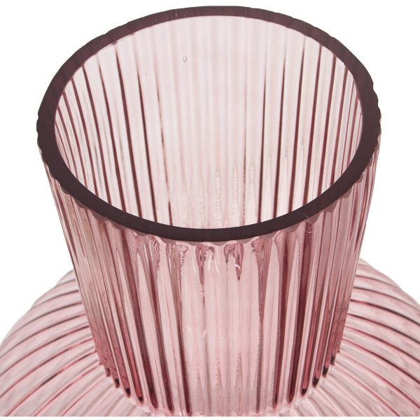 Vase Alexandra House Living Pink Crystal 23 x 23 x 34 cm Online now