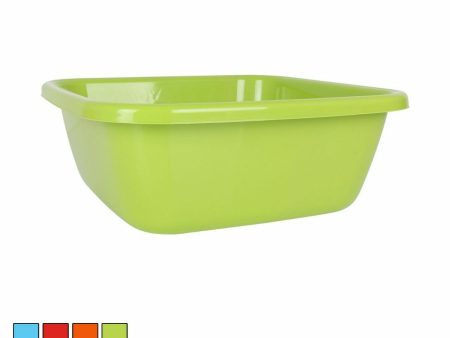 Washing-up Bowl Dem Colors 15 L 38 x 38 x 15 cm (12 Units) Hot on Sale