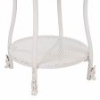 Centre Table Alexandra House Living White Glass Iron 50 x 60 x 50 cm Online Hot Sale