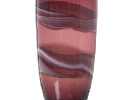 Vase Alexandra House Living Red Crystal 18 x 17 x 34 cm Fashion