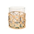 Candleholder Romimex Brown Transparent Jute Glass 12 x 13 x 12 cm Online now