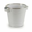 Planter Bucket White Silver Zinc 19,5 x 14,5 x 16,5 cm (24 Units) Cheap