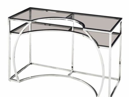 Console DKD Home Decor Silver Crystal Steel (120 x 50 x 75 cm) For Sale