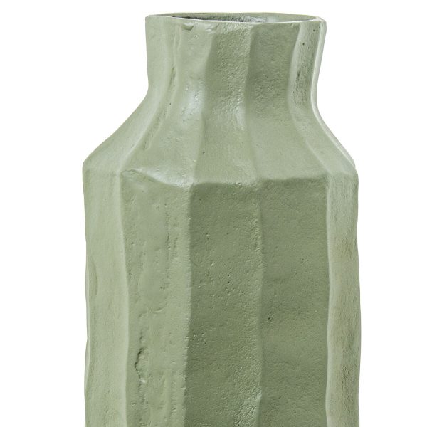 Vase Alexandra House Living Green Aluminium 16 x 16 x 42 cm Online