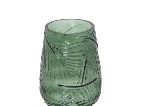 Vase Alexandra House Living Green Crystal 13 x 18 cm on Sale