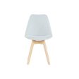 Chair DKD Home Decor 48 x 56 x 83 cm Foam Beige Blue Beech Supply