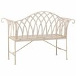 Bench Alexandra House Living White Iron 50 x 88 x 110 cm For Discount