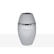 Vase Romimex Silver Ceramic 15 x 26 x 11 cm Discount