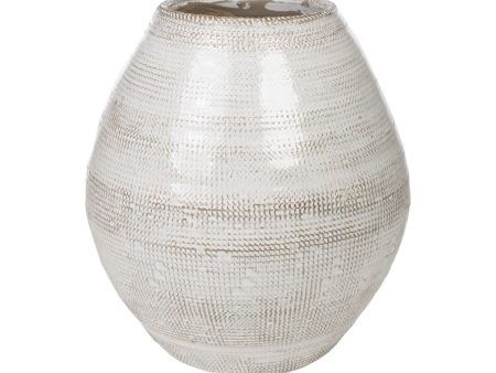 Vase Romimex Beige Terracotta 26 x 30 x 26 cm Sale