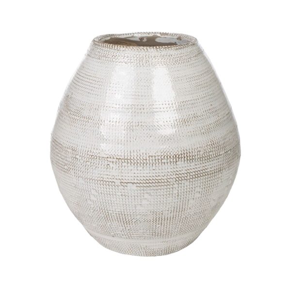 Vase Romimex Beige Terracotta 26 x 30 x 26 cm Sale