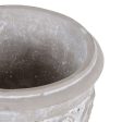 Planter Grey Cement 15,5 x 15,5 x 23 cm Online